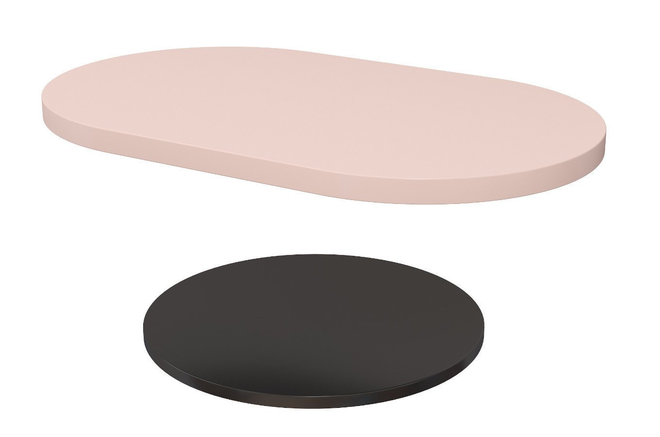 Sada desek stolu: růžová + černá (EAN 5903812256380)