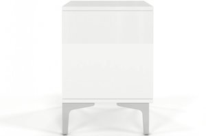 Bílý moderní noční stolek dancan eva / lesk