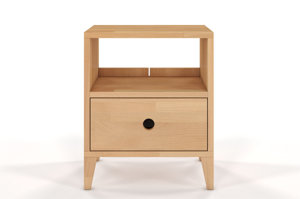 Bukový dřevěný noční stolek Skandica SUND / přírodní barva