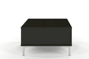 Černý konferenční stolek Dancan EVA s výsuvnou deskou
