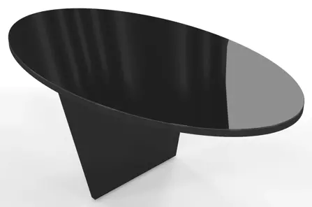 Deska stolu Dancan ROCKET černá + desková noha