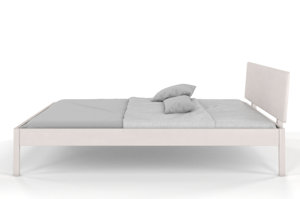 Dřevěná buková postel Visby AMMER / 120x200 cm, bílá barva