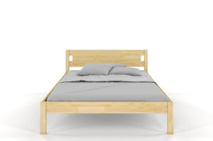 Dřevěná postel Visby LAXBAKEN z borovice / 90x200 cm, přírodní barva