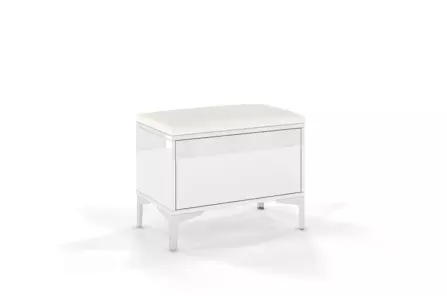 Elegantní, bílá sestava předsíňového nábytku Dancan EVELINE