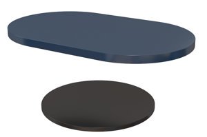 Sada desek stolu: tmavě modrá + černá (EAN 5903812256373)