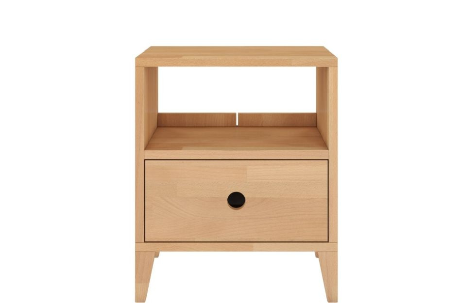 Bukový dřevěný noční stolek Skandica SUND / přírodní barva