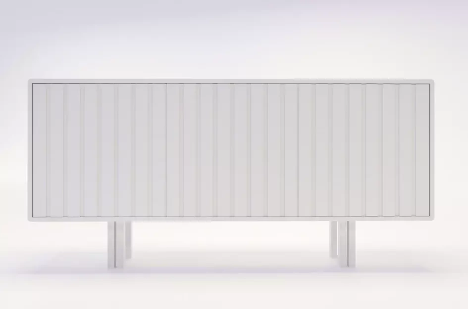 Bílá komoda Skandica VIGGE / šířka 149 cm