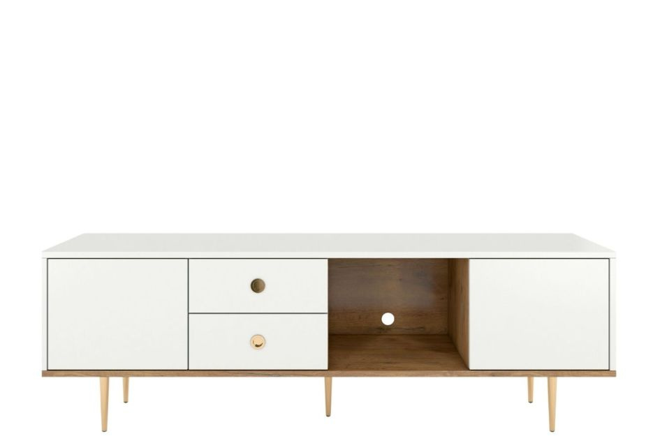 Bílý moderní tv stolek Skandica HARMONI